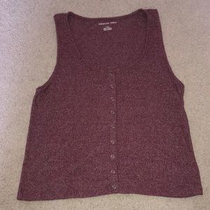 mauve tank top thick straps